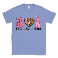Colony Blue peace love ballet Classic Tee - NancyCooperArtShop