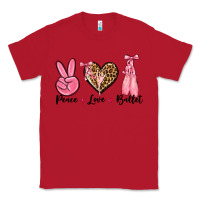 Red peace love ballet Classic Tee - NancyCooperArtShop