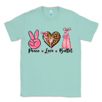 Seafoam peace love ballet Classic Tee - NancyCooperArtShop