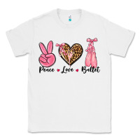 White peace love ballet Classic Tee - NancyCooperArtShop