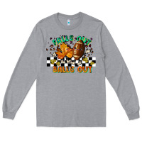 Heather Grey falls out balls out Long Sleeve Tee - LillyAllenDesigns
