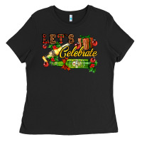 Black let`s celebrate with beer bottles Ladies Tee - AdoDesignShop