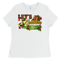 White let`s celebrate with beer bottles Ladies Tee - AdoDesignShop