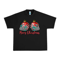 Black merry christmas Urban Heavy Tee - MaliasSmallBusiness