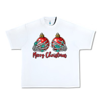 White merry christmas Urban Heavy Tee - MaliasSmallBusiness