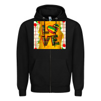 Black juneteenth love Zipper Hoodie - TumblerDesignByShophia