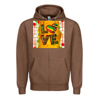 Chestnut juneteenth love Zipper Hoodie - TumblerDesignByShophia