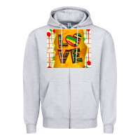 Heather Grey juneteenth love Zipper Hoodie - TumblerDesignByShophia