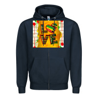 Navy juneteenth love Zipper Hoodie - TumblerDesignByShophia