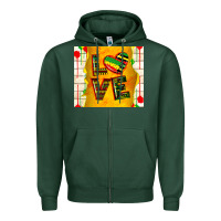 Sports Green juneteenth love Zipper Hoodie - TumblerDesignByShophia
