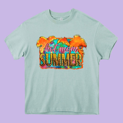 Hot Mom Summer Heavy Core Tee Designed By Artiststas