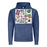 Vintage Denim teacher always learning Vintage Hoodie - NancyCooperArtShop