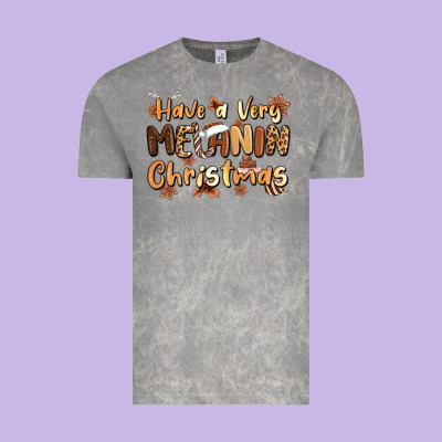 Have A Very Melanin Christmas Vintage Tee Designed By Maliassmallbusiness