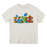 Cream autism coffee cup with sunflower Heavy Core Tee - AdoDesignShop