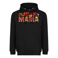 Black Valentine's Day Mama Mother's Day Heavyweight Hoodie - HowdyJamesFarm