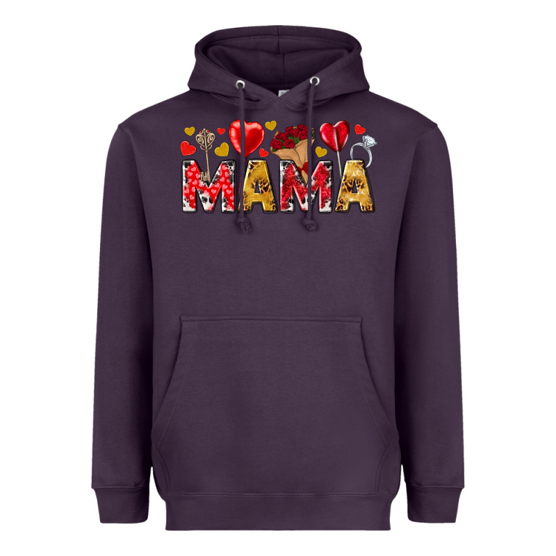 Valentine's Day Mama Mother's Day Heavyweight Hoodie by HowdyJamesFarm | Teevron
