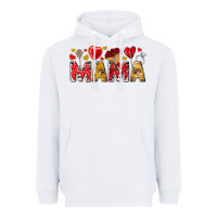 White Valentine's Day Mama Mother's Day Heavyweight Hoodie - HowdyJamesFarm