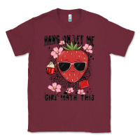Burgundy hang on let me girl math this Classic Tee - MaliasSmallBusiness