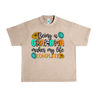 French Oak Being a Grandma Makes My Life Complete Urban Heavy Tee - MaliasSmallBusiness