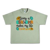 Oil Green Being a Grandma Makes My Life Complete Urban Heavy Tee - MaliasSmallBusiness
