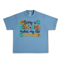 Pebble Blue Being a Grandma Makes My Life Complete Urban Heavy Tee - MaliasSmallBusiness