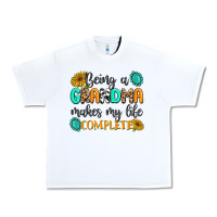 White Being a Grandma Makes My Life Complete Urban Heavy Tee - MaliasSmallBusiness