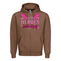 Chestnut Not all heroes wear capes Cancer Awareness Zipper Hoodie - HowdyJamesFarm