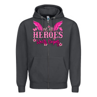 Smoke Not all heroes wear capes Cancer Awareness Zipper Hoodie - HowdyJamesFarm