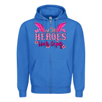 True Royal Not all heroes wear capes Cancer Awareness Zipper Hoodie - HowdyJamesFarm