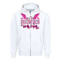 White Not all heroes wear capes Cancer Awareness Zipper Hoodie - HowdyJamesFarm