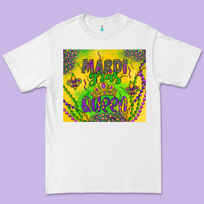 Mardi Gras Queen Premium Tee Designed By Artiststas