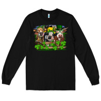 Black St patrick's day heifers Long Sleeve Tee - RanaPortraitStore