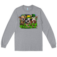Heather Grey St patrick's day heifers Long Sleeve Tee - RanaPortraitStore