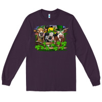 Plum St patrick's day heifers Long Sleeve Tee - RanaPortraitStore