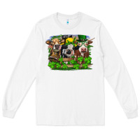 White St patrick's day heifers Long Sleeve Tee - RanaPortraitStore