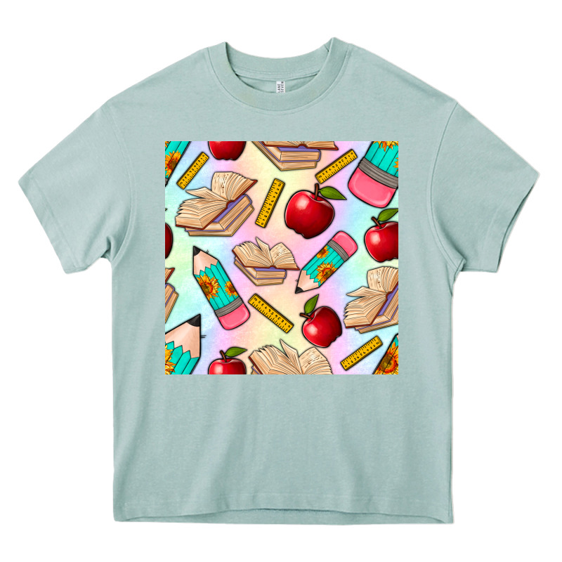 School Seamless Pattern Heavy Core Tee by BundleAndBundleShop | Teevron