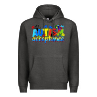 Charcoal Heather Autism acceptance Premium Hoodie - CowGirlArtShop