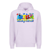 Lilac Autism acceptance Premium Hoodie - CowGirlArtShop