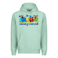 Seafoam Autism acceptance Premium Hoodie - CowGirlArtShop