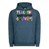 Pigment Midnight Navy Teaching Lucky Charms Urban Hoodie - CowhideDigitalArt