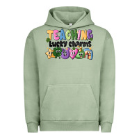 Pigment Oil Green Teaching Lucky Charms Urban Hoodie - CowhideDigitalArt