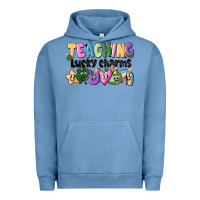 Pigment Pebble Blue Teaching Lucky Charms Urban Hoodie - CowhideDigitalArt