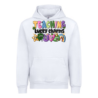 White Teaching Lucky Charms Urban Hoodie - CowhideDigitalArt
