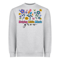 Heather Grey helping little minds grow Heavyweight Sweatshirt - Artiststas