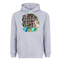 Heather Grey Easter vibes Easter Day Heavyweight Hoodie - CowGirlArtShop