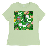 Matcha english class seamless pattern Ladies Tee - BundleAndBundleShop