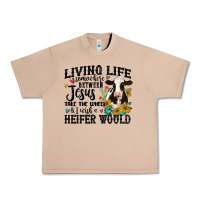 Burro living life somewhere between jesus take the wheel Urban Heavy Tee - MaliasSmallBusiness