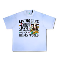 Grape Ice living life somewhere between jesus take the wheel Urban Heavy Tee - MaliasSmallBusiness