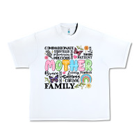 White retro mother Urban Heavy Tee - JahusDesignShop