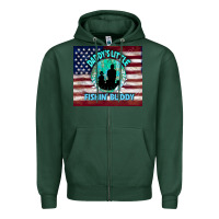 Sports Green daddy's little fishin buddy Zipper Hoodie - TumblerDesignByShophia